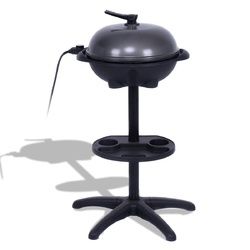 1350 W Outdoor Electric BBQ Grill with Removable Stand