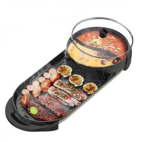 LIVEN Electric Gril with Hot Pot;  No soot;  Increase the baking tray;  SK-J6860