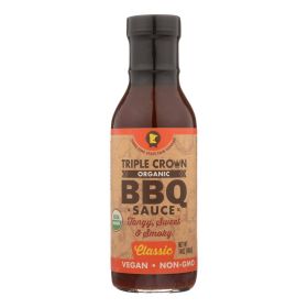 Triple Crown BBQ BBQ Sauce - Organic - Classic - Case of 6 - 14 fl oz